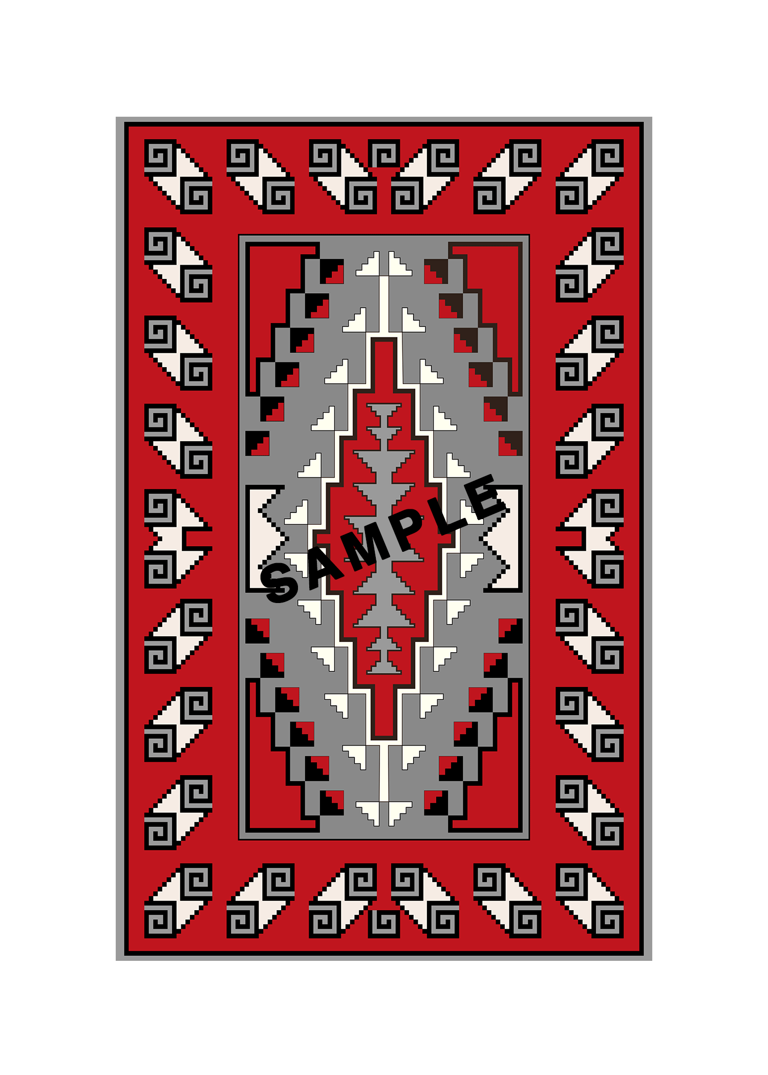 Ganado Rug Matted Print Front